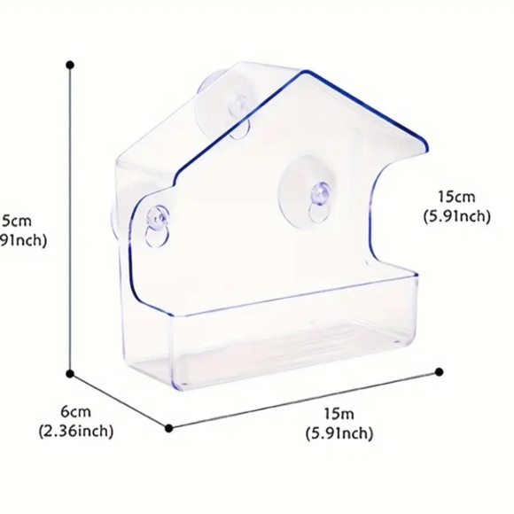 Acrylic Window Bird Feeder - Picture 2 of 4